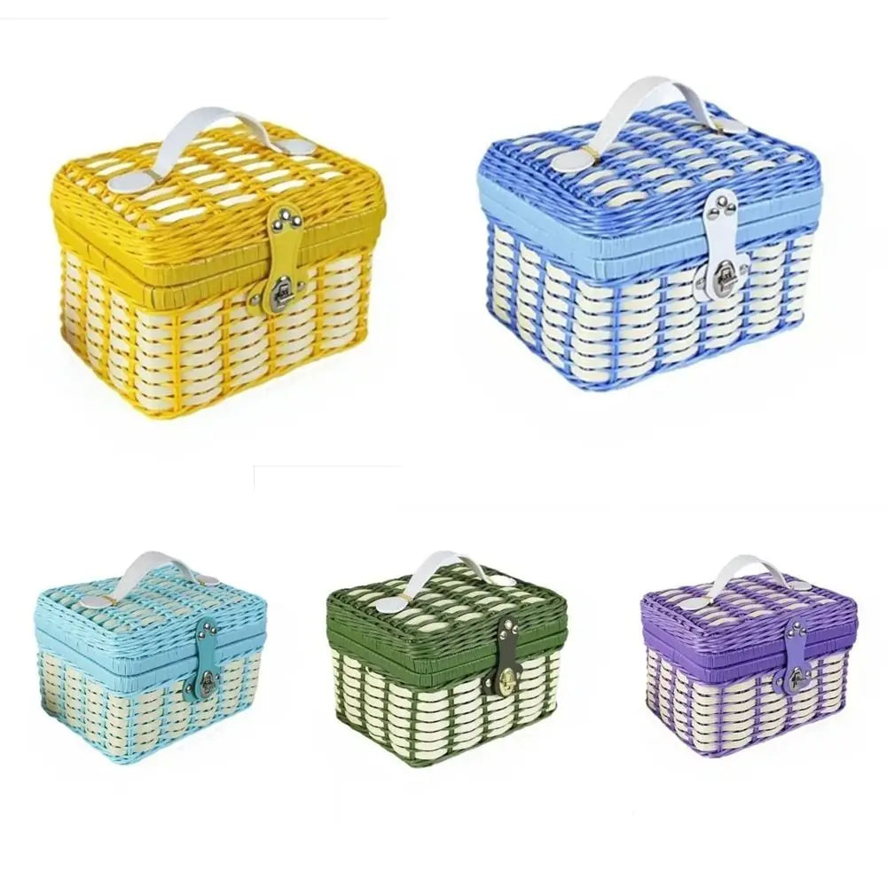Rattan Woven Basket with Lid – Gift & Storage Basket Woven Storage Basket Richie's