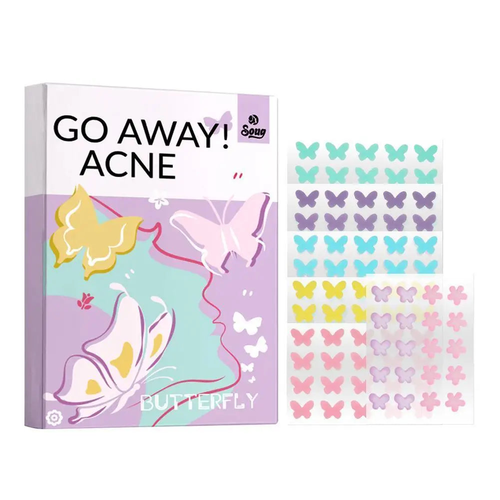 40pcs Star-Shaped Hydrocolloid Pimple Patches – Colorful Cover Pimple Patches Richie's butterfly 120pcs