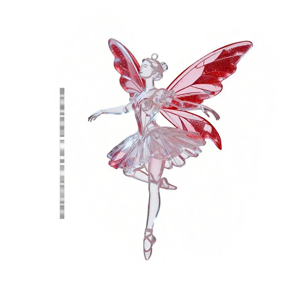 2D Acrylic Ballerina Angel Christmas Hanging Pendant Ornament Christmas Ornament Richie's 6