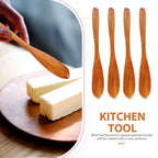 4-Piece Wooden Butter & Jam Spreader Knives – Natural Wood Wood Spreader Knives Richie's