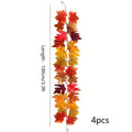 Artificial Maple Leaf Fall Garland – Autumn Vine Home Decor Fall Leaf Garland Richie's 4pcs