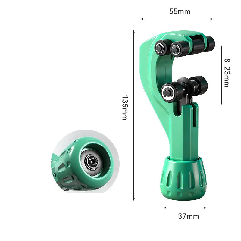 Tube Cutter 8mm–23mm | Stainless Steel, Copper & CSST Pipe Pipe Cutter Tool Richie's SKY BLUE
