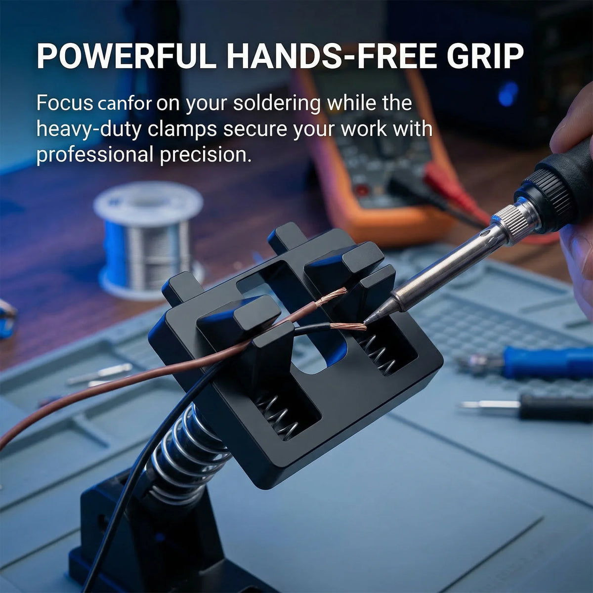 Soldering Helping Hand PCB Holder – Third Hand Clamp Tool Soldering Third Hand Richie's