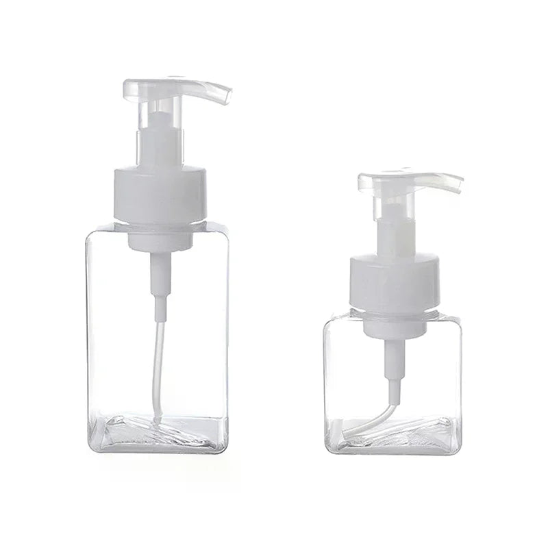 Clear Foam Pump Dispenser Bottles 250ml & 450ml Refillable Foam Pump Dispenser Richie's