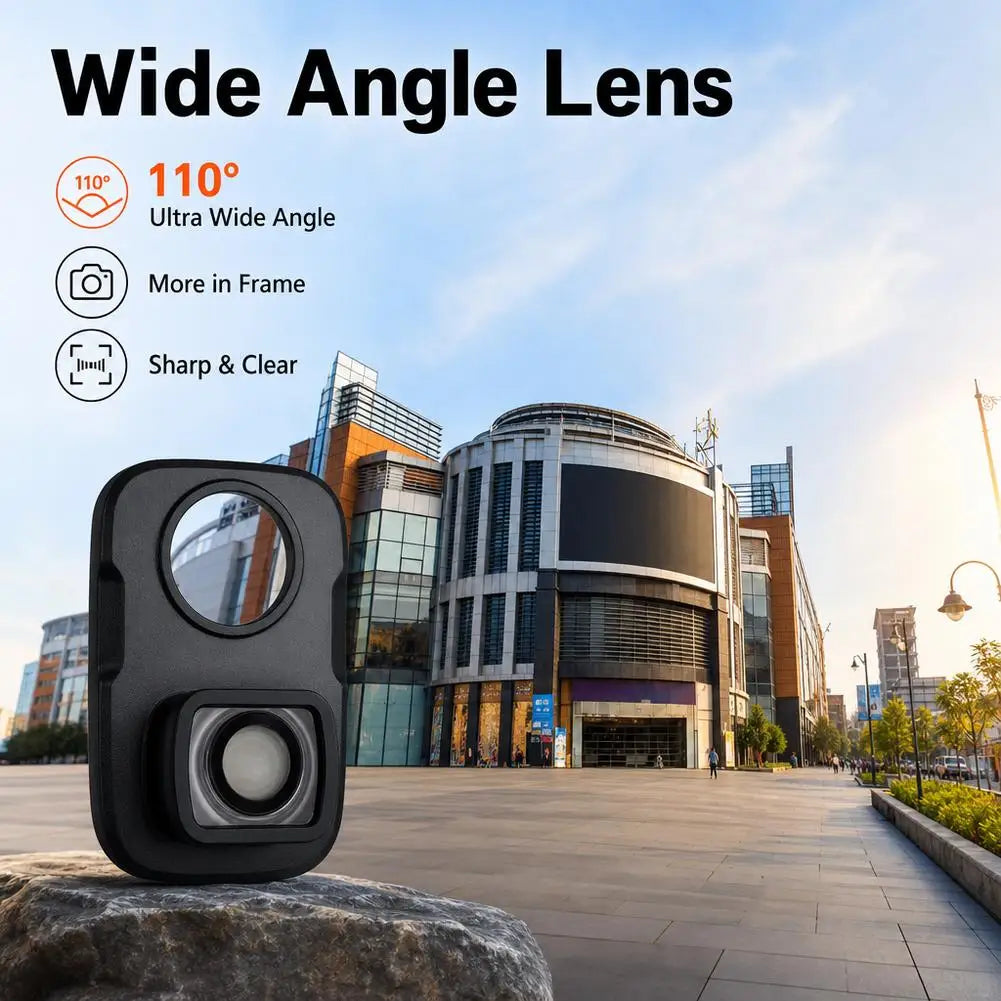 DJI Osmo Pocket 4 Pro 110° Wide Angle Lens – Optical Glass Camera Lens Attachment Richie's