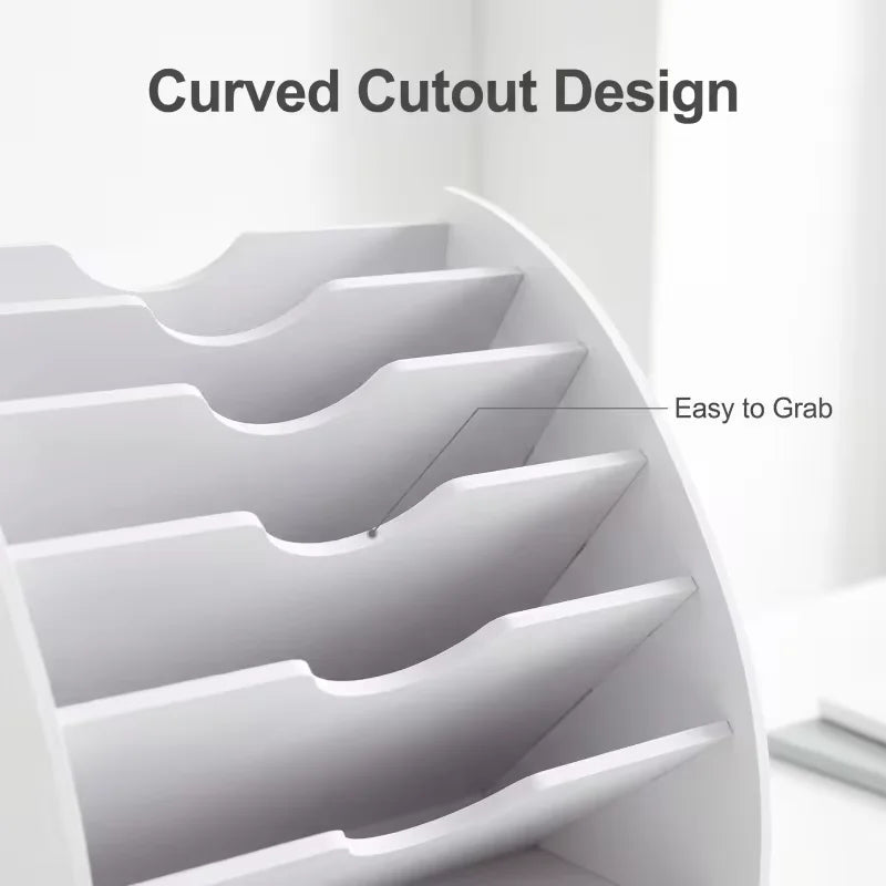 5-Layer Vertical Desktop File Rack | Multi-Compartment Organizer Desktop File Organizer Richie's