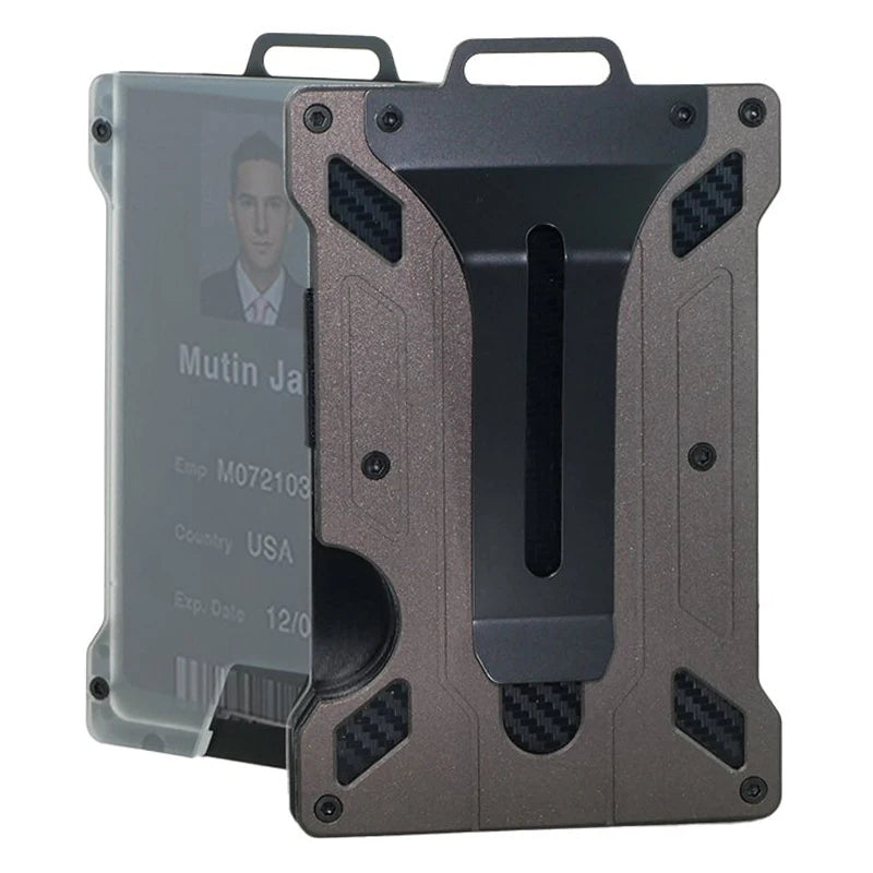Zeeker Tactical Aluminum ID Badge Holder RFID Blocking Wallet RFID Blocking Wallet Richie's Coffee