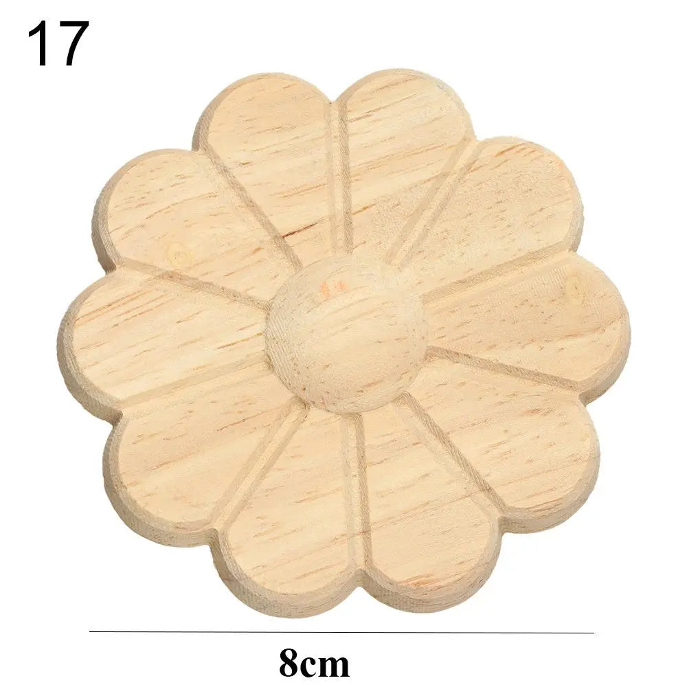 Floral Wood Carved Appliques – Decorative Furniture Corner Accents Wood Carved Applique Richie's 17