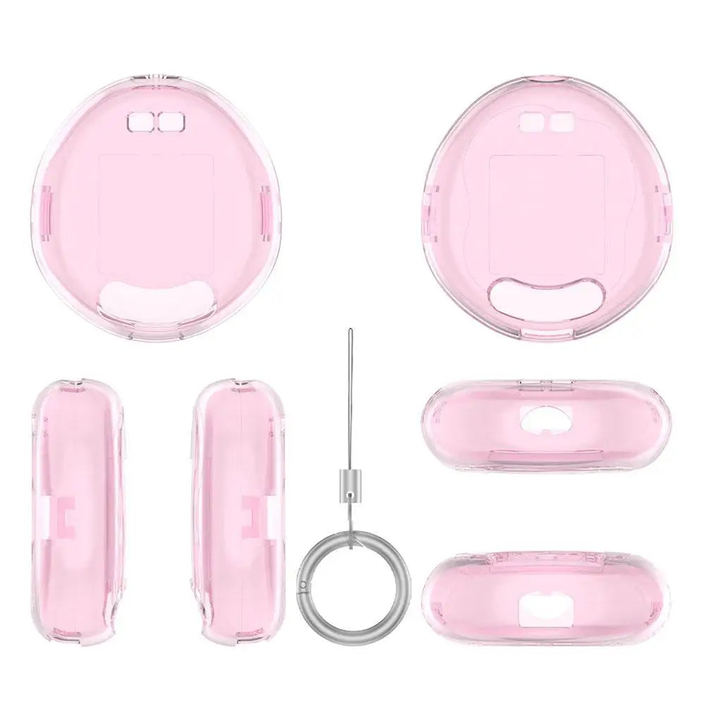 Crystal Clear Hard Case for Tamagotchi Uni – PC Shockproof Cover Game Console Case Richie's pink