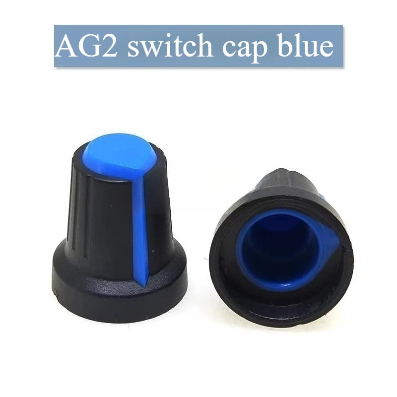 30PCS Potentiometer Knobs Set 6mm WH148 Assorted Colors Potentiometer Knobs Set Richie's AG2 Blue 30PCS