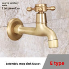 Retro European All-Copper Outdoor Cold Water Faucet | Sink Tap Cold Water Faucet Richie's E