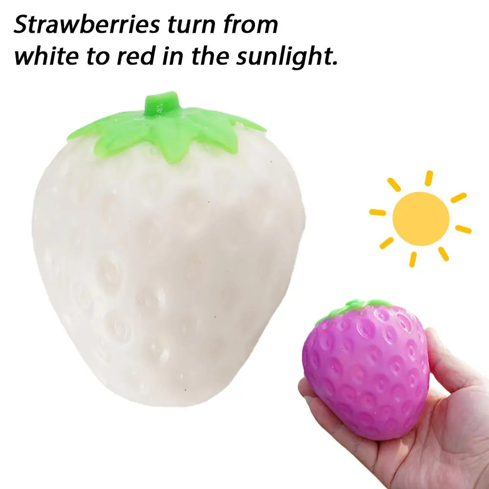 Color-Changing Mango Squishy Fidget Toy | Sensory Squeeze Ball Squishy Fidget Toy Richie's big strawberry