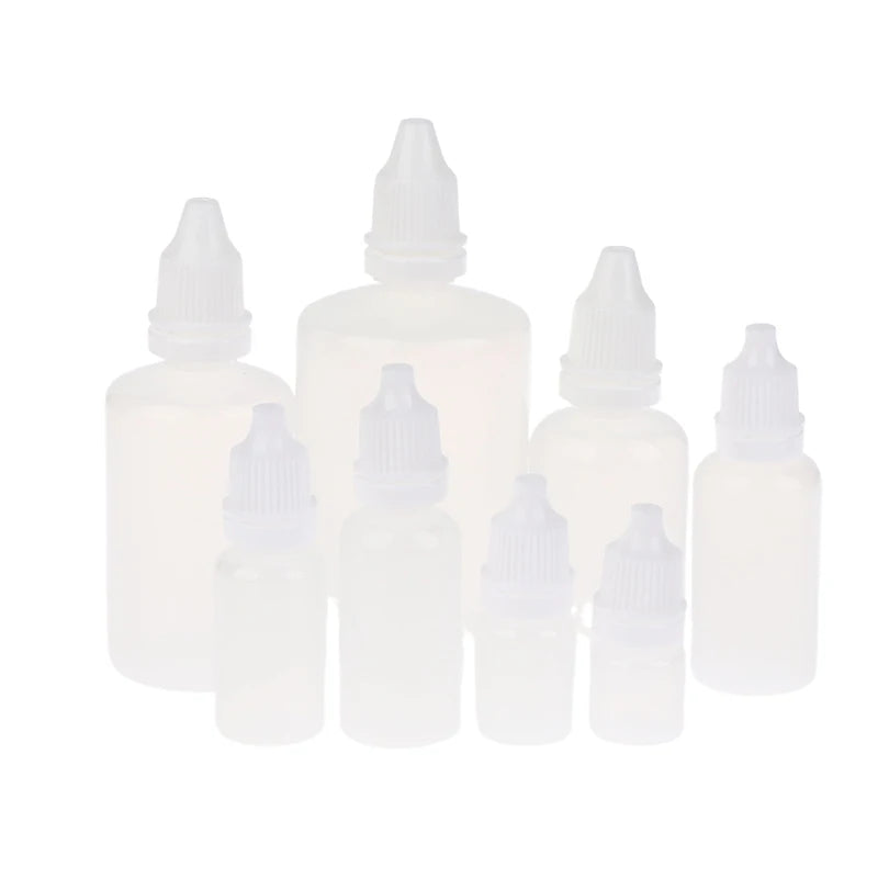 5-Pack Refillable Squeeze Dropper Bottles 3–100ml | Oil, Paint & Ink Squeeze Dropper Bottles Richie's