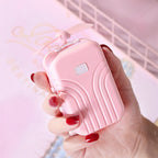 Mini USB Handheld Fan with LED Light & Mirror – Pink Portable Handheld Fan Richie's