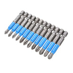 12Pcs PH/PZ Magnetic Screwdriver Bit Set S2 Anti-Slip 50mm Screwdriver Bit Set Richie's 12Pcs