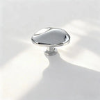Zinc Alloy Cabinet Drawer Handle – Bright Silver Single Hole Cabinet Drawer Handle Richie's A1