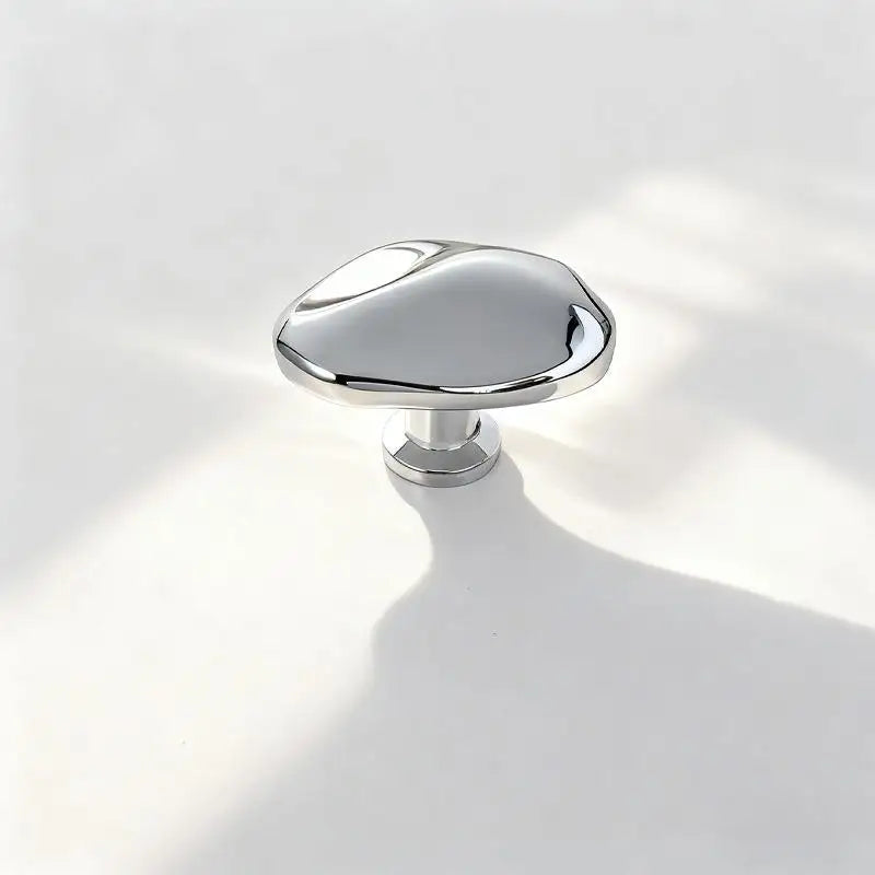 Zinc Alloy Cabinet Drawer Handle – Bright Silver Single Hole Cabinet Drawer Handle Richie's A1