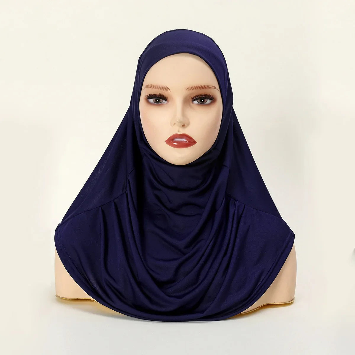 Women's Jersey Hijab Underscarf Inner Cap – Solid Neck Cover Hijab Underscarf Cap Richie's EHL083-05