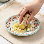 Ceramic Ginger Grater Round Plate – Multi-Purpose Kitchen Tool Ceramic Grater Plate Richie's