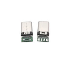 10Pcs USB-C 24 Pin Male Plug Soldering Connectors for DIY Repair USB-C Connector Plug Richie's