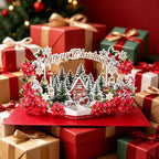 Christmas 3D Pop-Up Santa Claus Greeting Card | Festive Gift Pop-Up Greeting Card Richie's