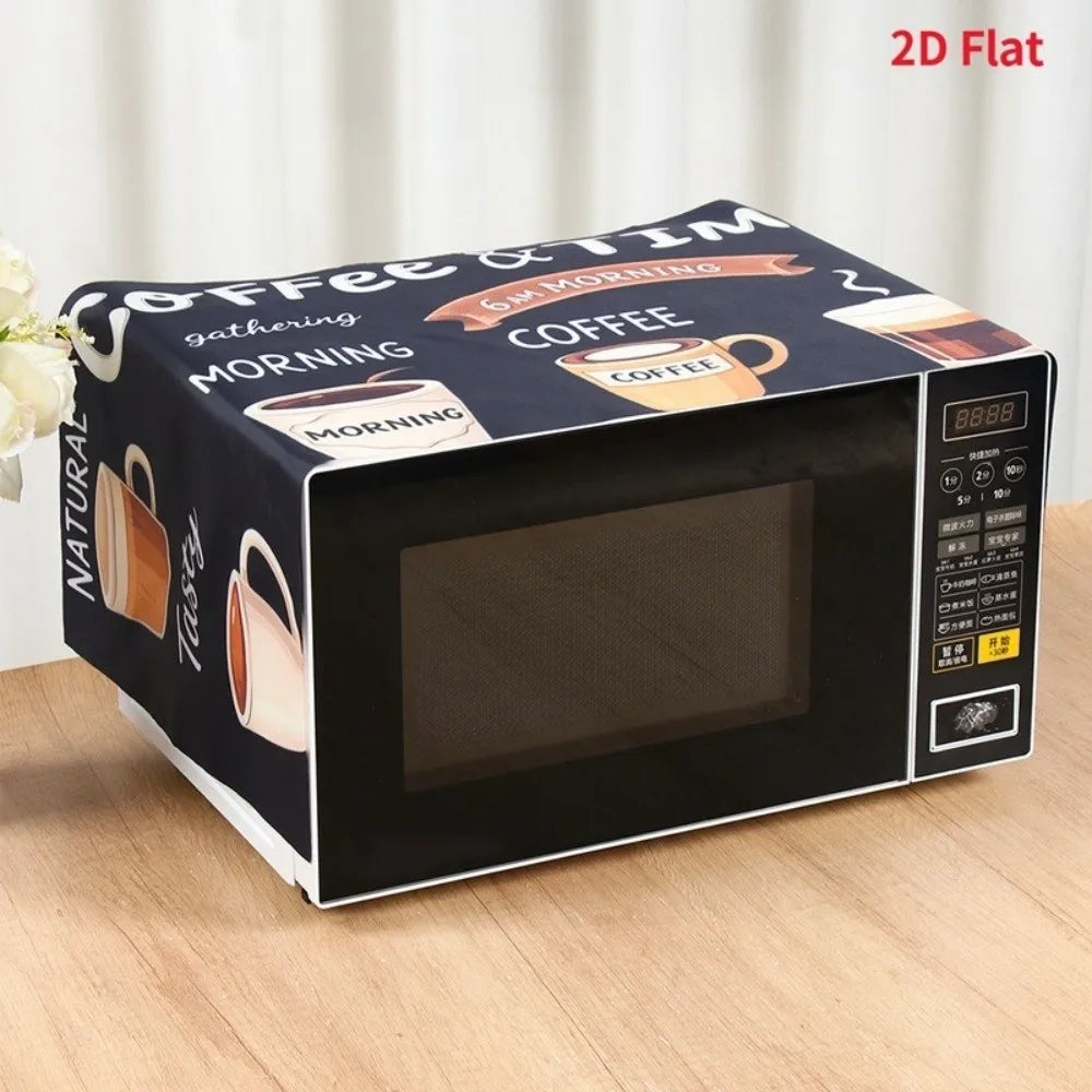 Microwave Oven Dust Cover 85x35cm Oil-Proof Washable Polyester Appliance Dust Cover Richie's