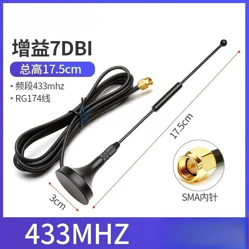 315–470MHz SMA Male LoRa Omnidirectional Antenna 12dBi High Gain LoRa Antenna Richie's 433MHZ 17.5CM 3M
