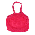 Foldable Cotton Mesh Grocery Tote – Reusable Eco Shopping Bag Reusable Tote Bag Richie's Rose red