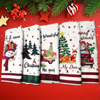 5-Piece Christmas Microfiber Towel Set – Snowflake & Heart Holiday Towel Set Richie's