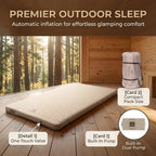 Double Camping Air Mattress 10cm Self-Inflating with Built-In Pump Camping Air Mattress Richie's