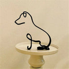 Chihuahua Wrought Iron Abstract Dog Figurine Sculpture Ornament Iron Dog Sculpture Richie's 4