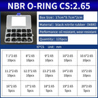 NBR Silicone FKM O-Ring Repair Kit – 1.8mm & 2.65mm Gasket Set O-Ring Repair Kit Richie's 88-NB-BW125M