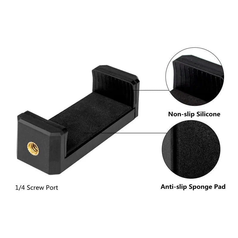 Universal Smartphone Tripod Mount Adapter – 360° Rotating 1/4" Phone Tripod Adapter Richie's