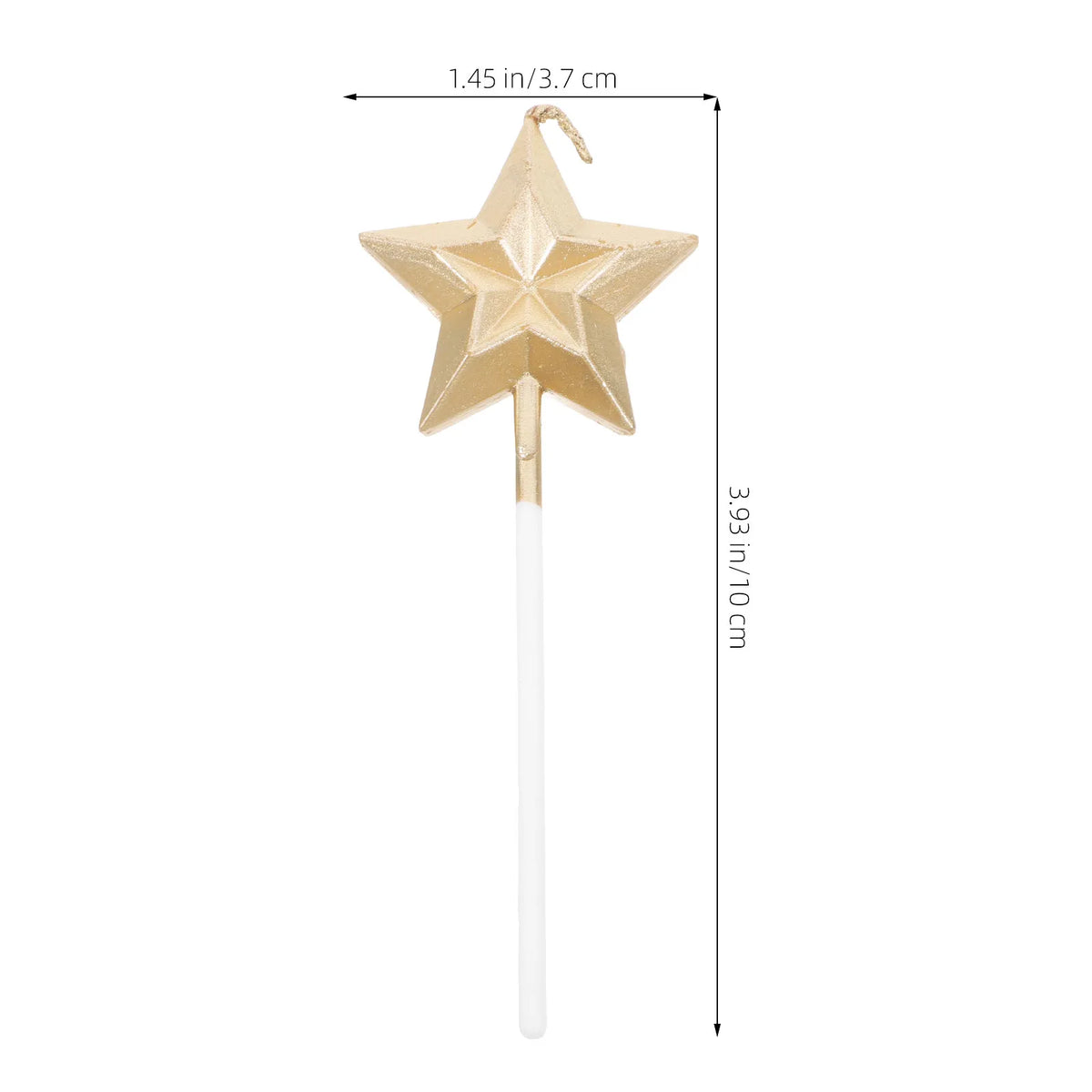 8Pcs Metallic 3D Star Birthday Candles – Sparkly Cake Toppers Birthday Cake Candles Richie's