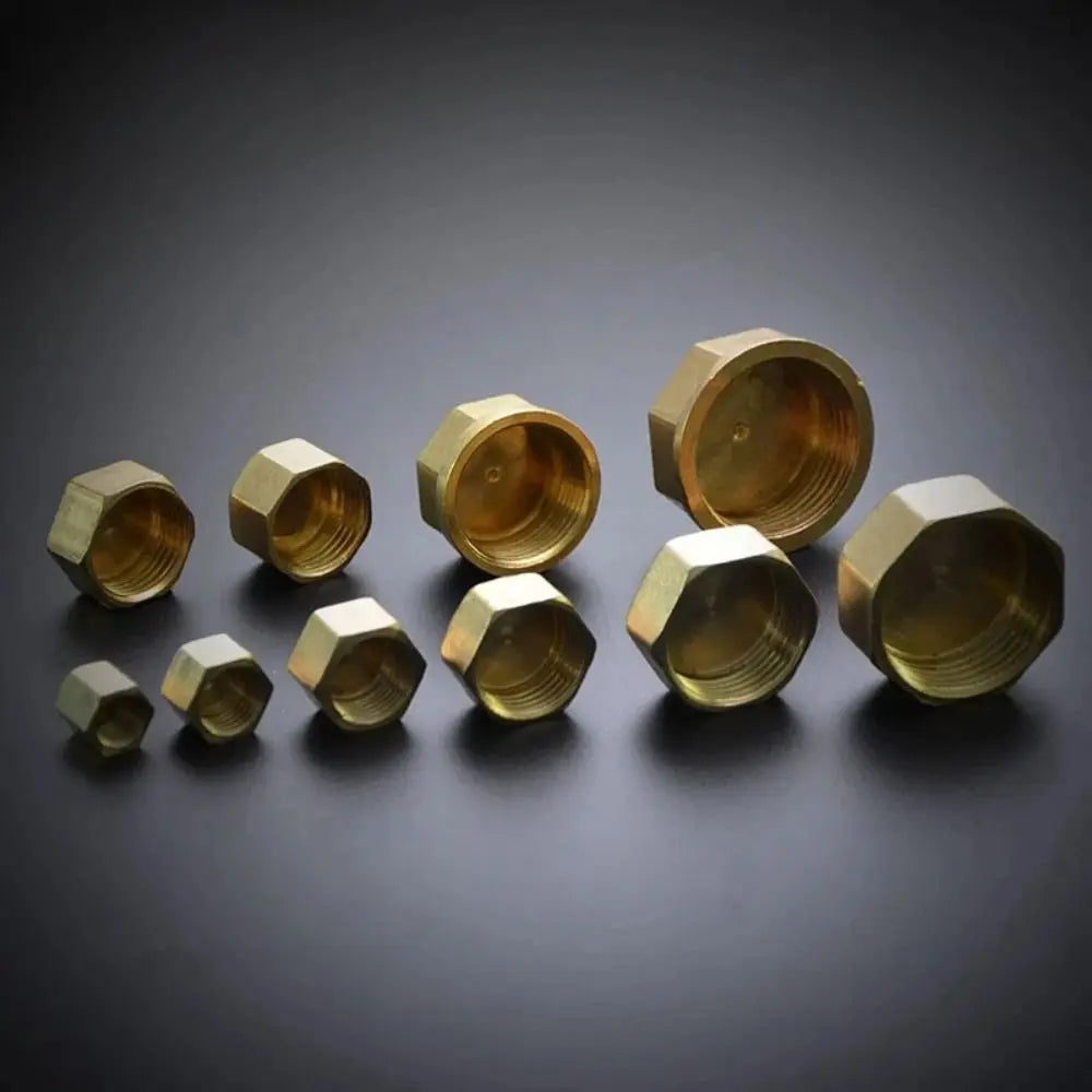 Brass BSP Threaded Pipe End Cap Plug – Hex Head Blind Stopper Pipe Fitting Plug Richie's