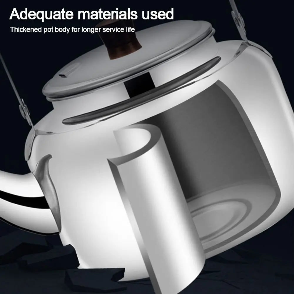 Stainless Steel Whistling Kettle 1L–2L | Home & Camping Stovetop Tea Kettle Richie's