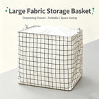 Large Foldable Fabric Storage Box with Drawstring & Handle Fabric Storage Basket Richie's