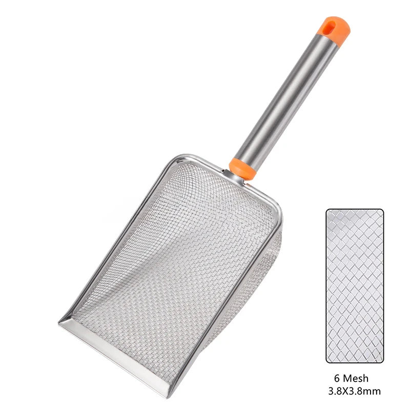 Stainless Steel Fine Mesh Cat Litter Scoop – Non-Stick & Durable Cat Litter Scoop Richie's 3.8X3.8mm Orange