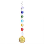 K9 Crystal Rainbow Suncatcher Hanging Pendant Prism Decor Crystal Suncatcher Pendant Richie's Yellow