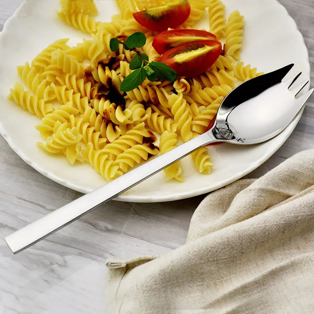 Stainless Steel Long Handle Salad Spork – Heavy Duty Dessert Salad Spork Richie's