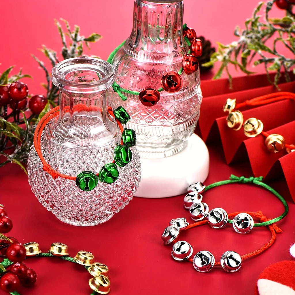 Adjustable Christmas Bell Charm Bracelet Set | Holiday Gift Charm Bracelet Set Richie's