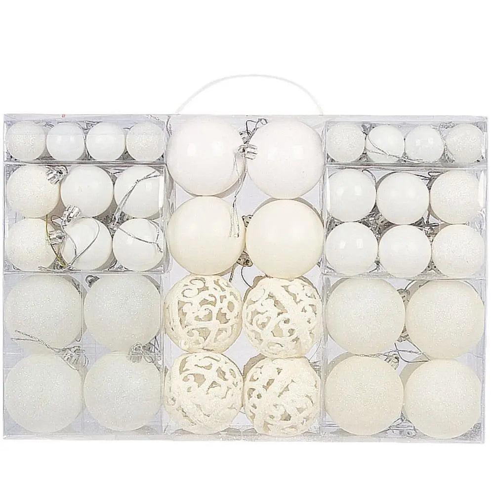 100PCS Christmas Ball Ornaments Set – 8cm, 18 Colors Baubles Christmas Ornament Set Richie's 16