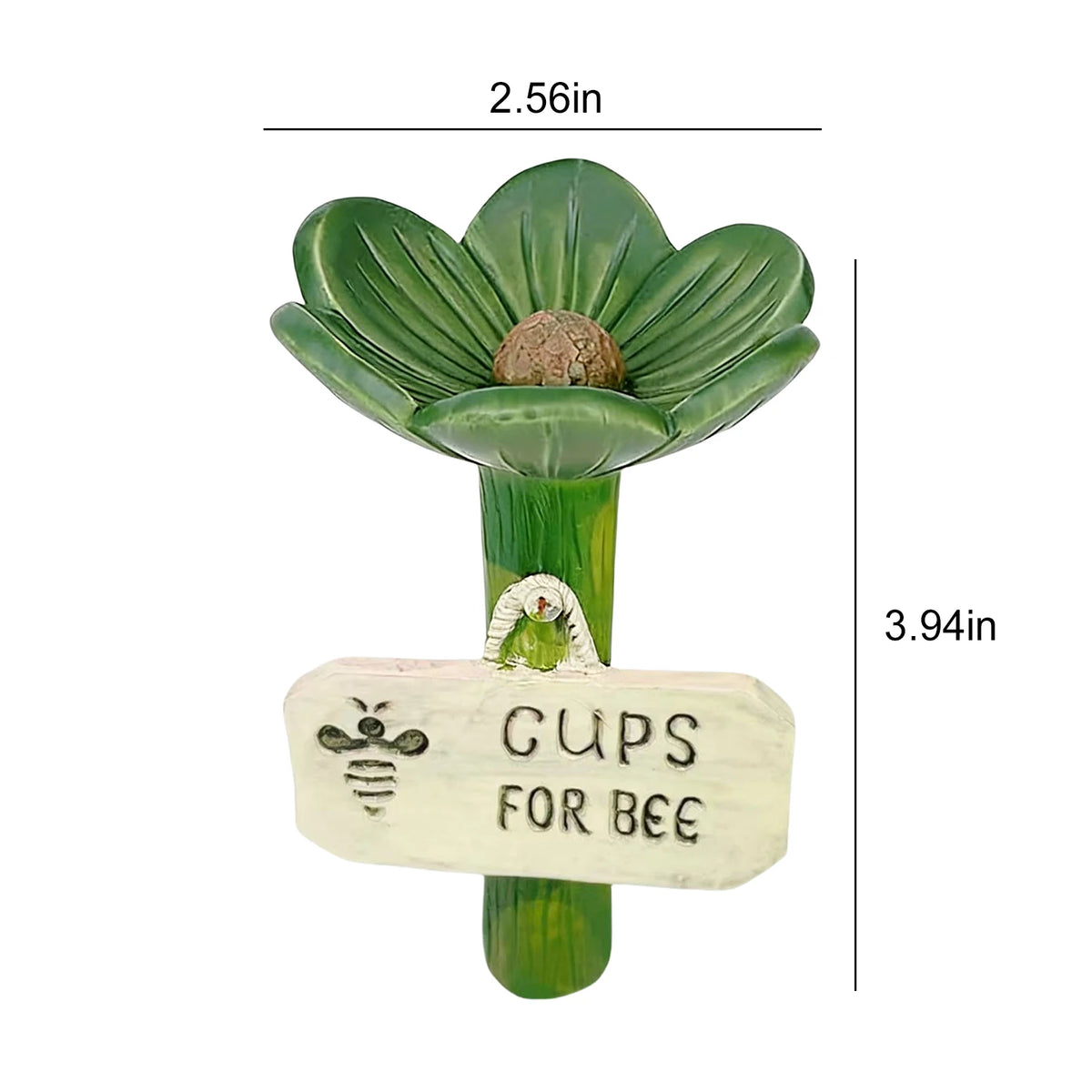 Bee Watering Station Flower Design Butterfly Bath Bowl Garden Garden Pollinator Feeder Richie's