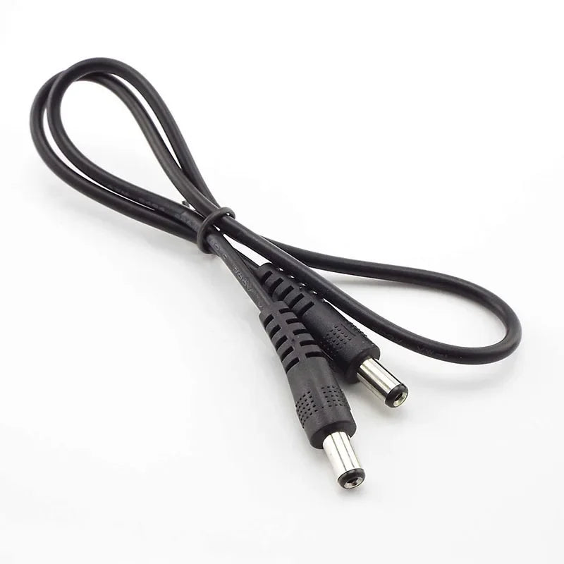 DC 5.5x2.1mm Male to Male Power Extension Cable 12V 3A CCTV DC Power Cable Richie's 0.5M