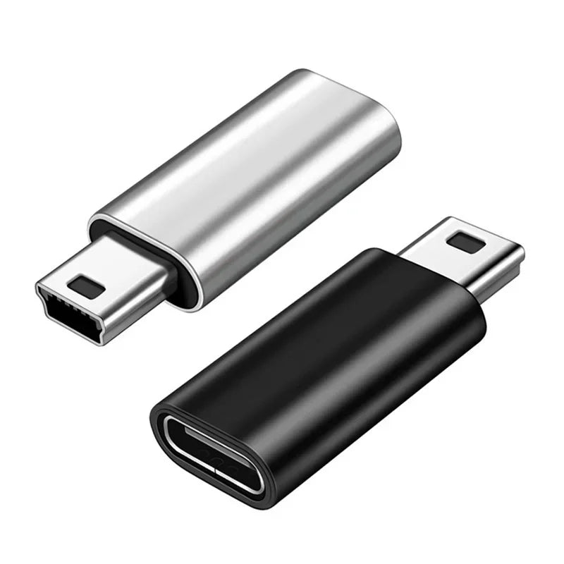 Mini USB to USB-C Adapter 5-Pin Data Transfer Connector USB Adapter Richie's