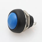 6Pcs PBS-33b 12mm Waterproof Momentary Push Button Switch 2-Pin Push Button Switch Richie's Blue