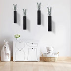 Rustic Wooden Wall-Mounted Vase for Indoor Plants & Home Décor Wall-Mounted Vase Richie's