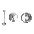 300ML Stainless Steel Sugar Bowl with Lid & Spoon | 304 Steel Sugar Bowl Container Richie's