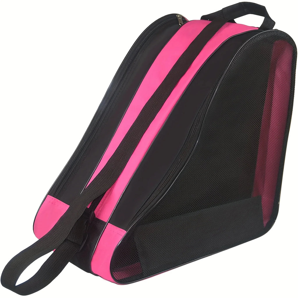 Three-Layer Large Capacity Skate Bag with Shoulder Strap Skate Storage Bag Richie's Pink 1pc