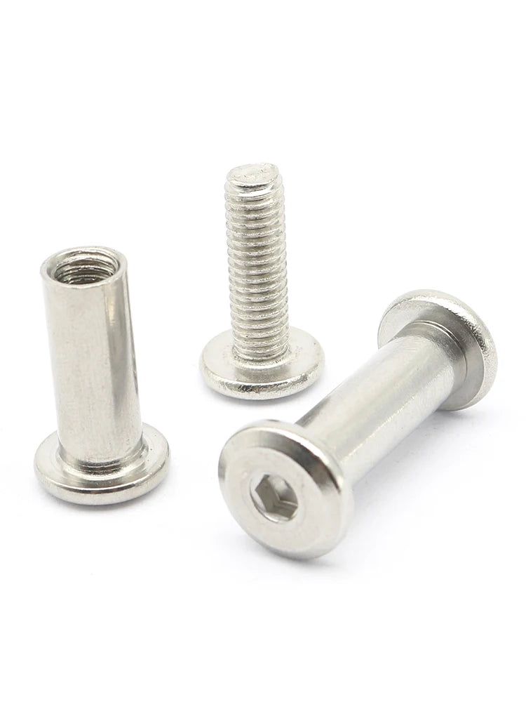 M3 M4 M5 304 Stainless Steel Hex Socket Locking Screws & Nuts Hex Socket Screws Richie's